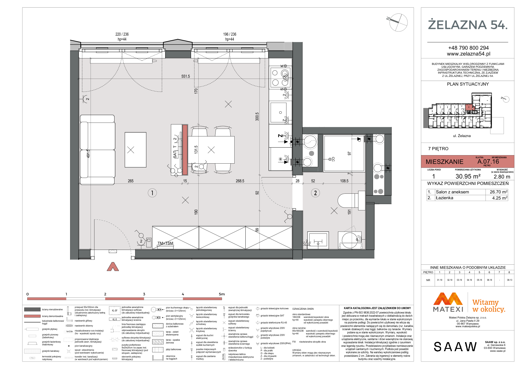 1 кімната · 31 m² · Поверх 7 · Квартира Z54-A.07.16