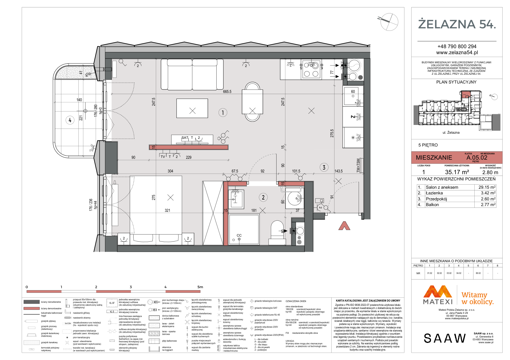 1 кімната · 35,2 m² · Поверх 5 · Квартира Z54-A.05.02