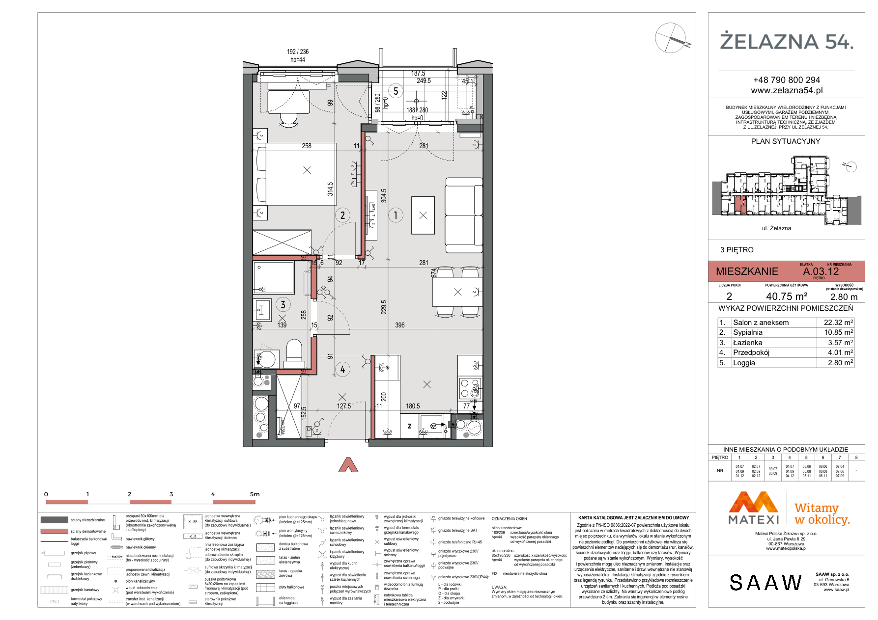 2 кімнат · 40,8 m² · Поверх 3 · Квартира Z54-A.03.12