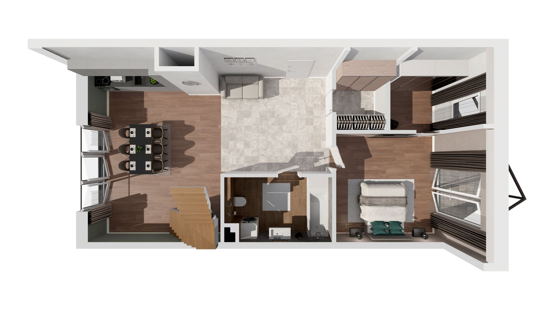 3 комнаты · 217,9 m² · Этаж 6 · Квартира S1.16