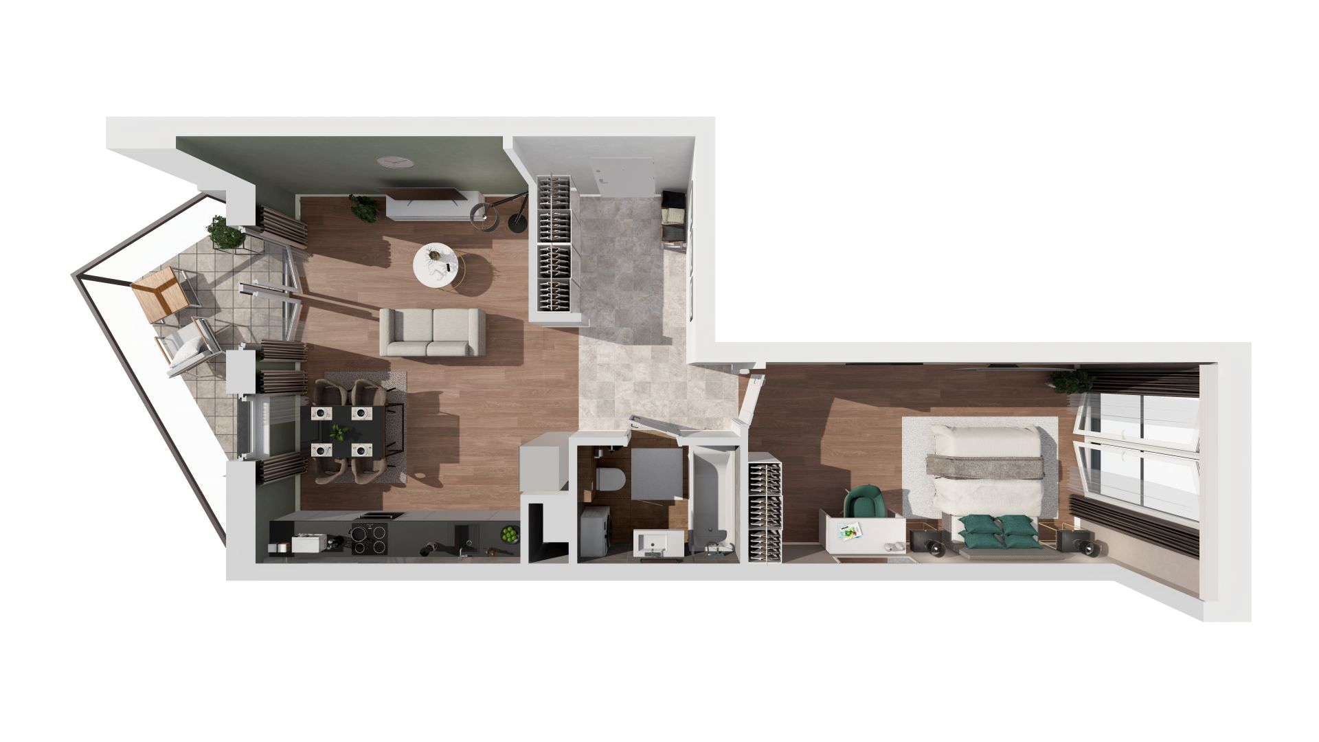 2 комнаты · 52,6 m² · Этаж 6 · Квартира S1.18