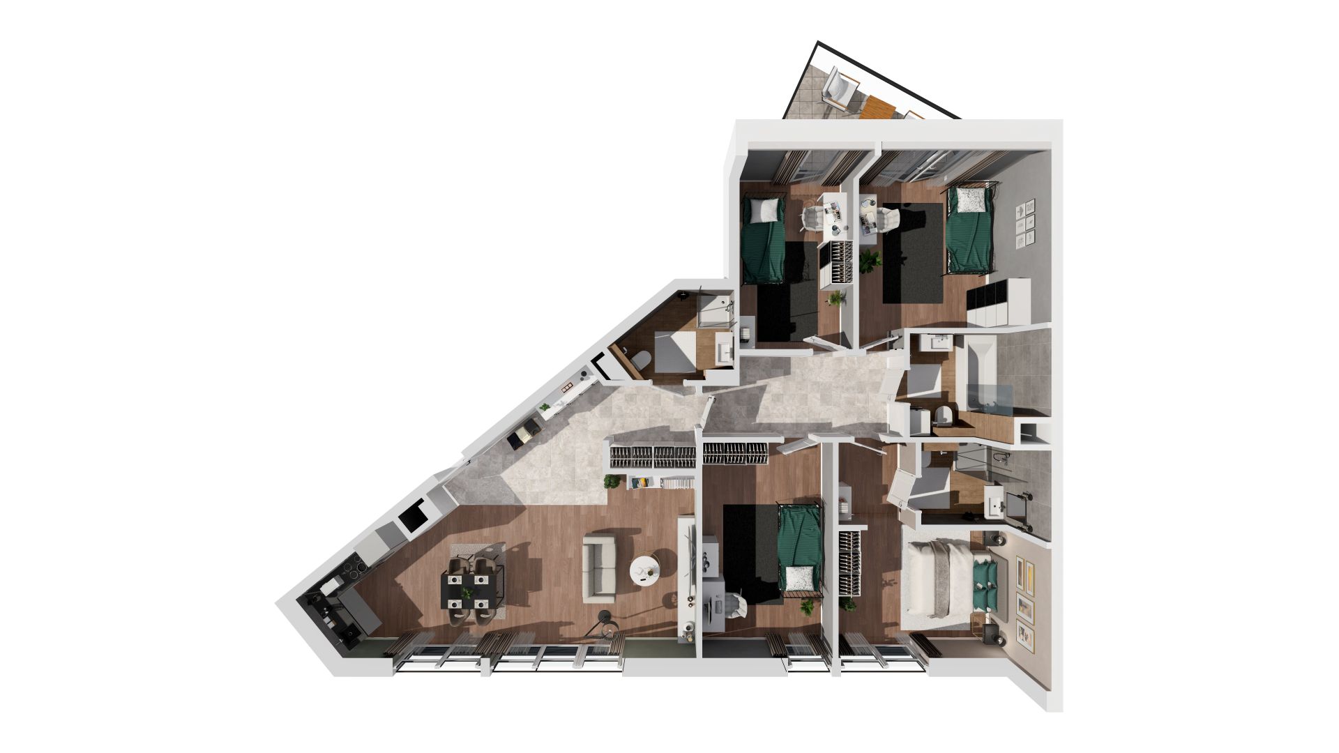 5 комнат · 112,5 m² · Этаж 5 · Квартира S1.55