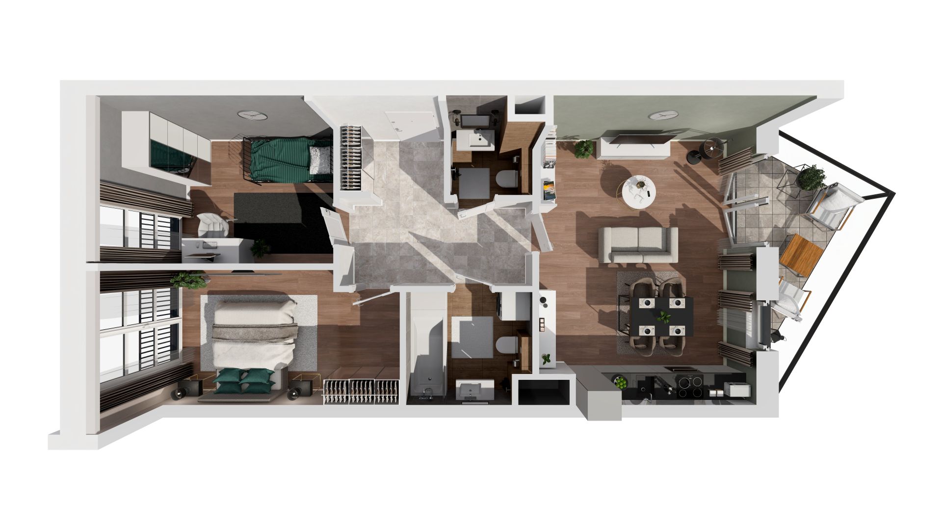 3 комнаты · 59,2 m² · Этаж 6 · Квартира S3.31