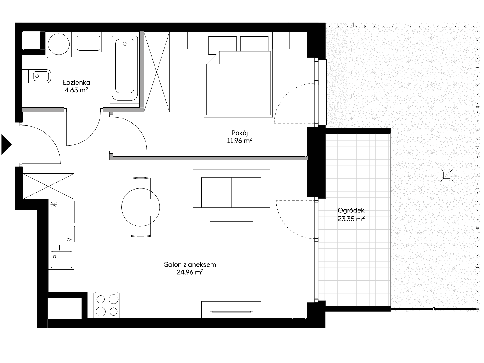 2 комнаты · 41,5 m² · Этаж 0 · Квартира BC0002