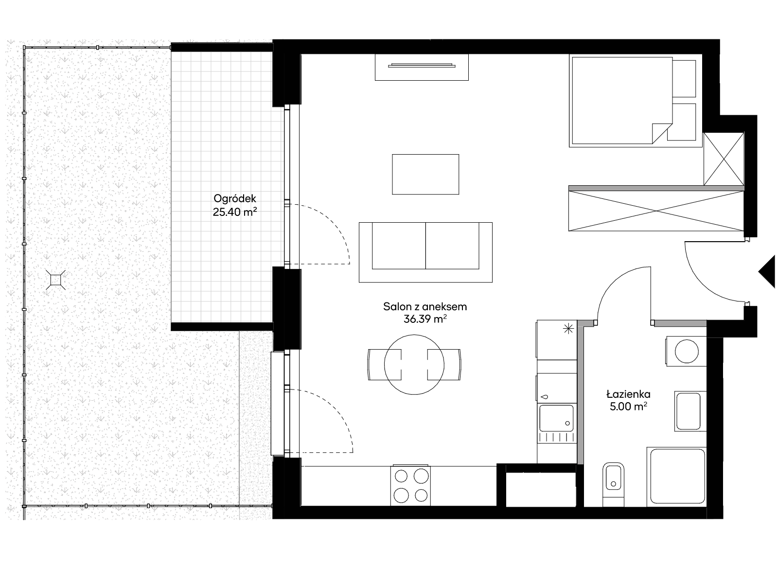 1 комната · 41,3 m² · Этаж 0 · Квартира BC0005