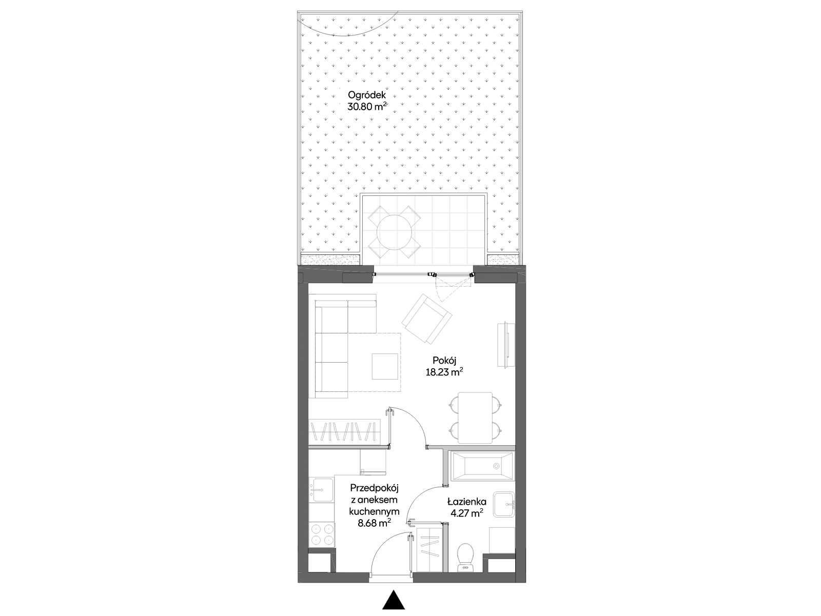 1 кімната · 31,2 m² · Поверх 0 · Квартира BA0003