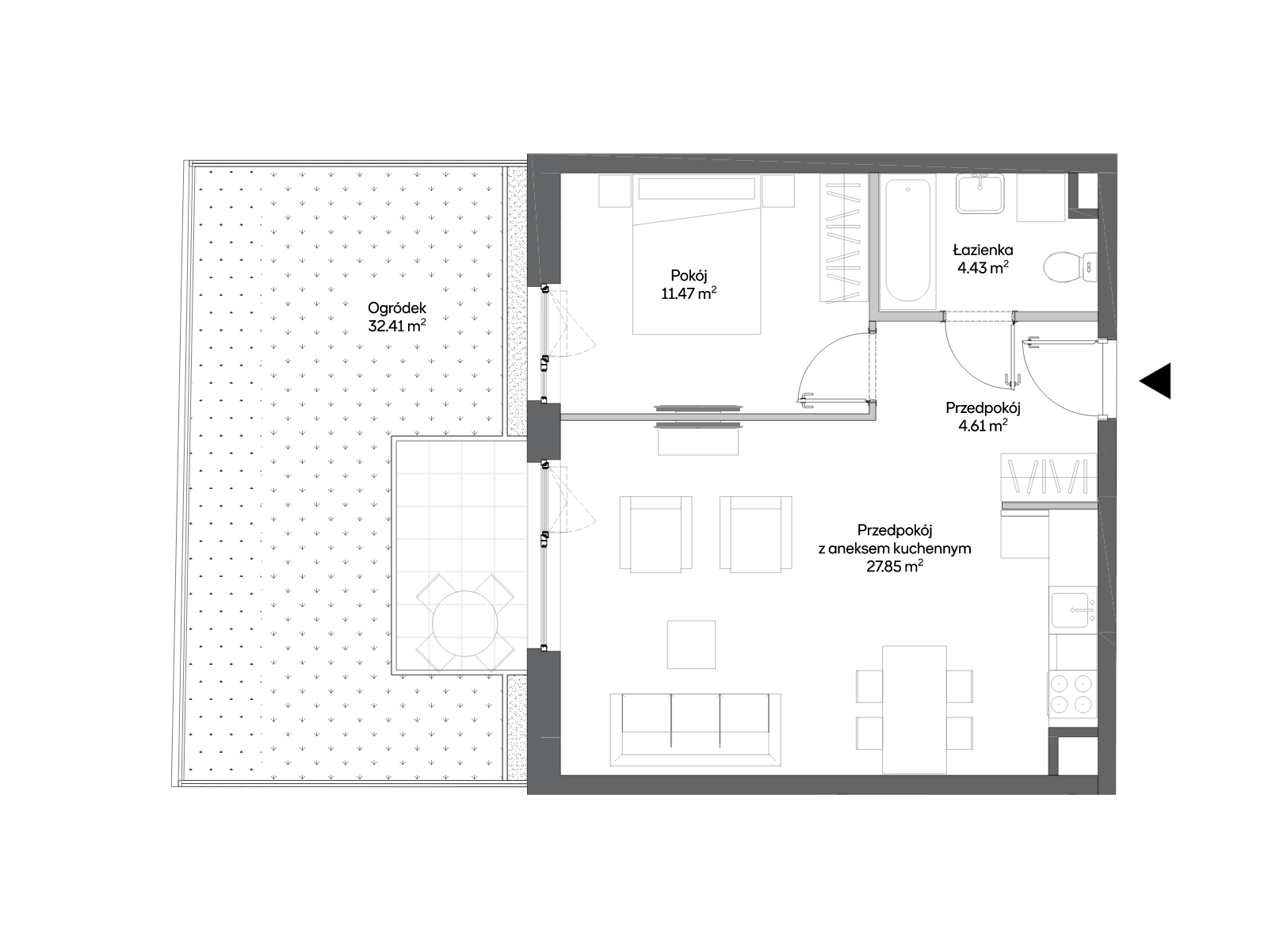 2 кімнат · 48,9 m² · Поверх 0 · Квартира AC0003