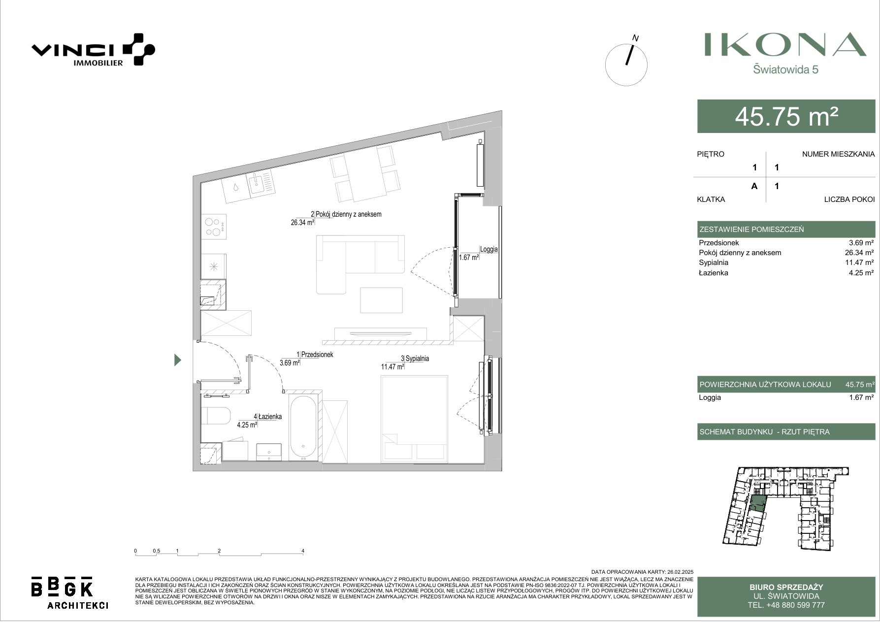 0 m² · Lokal M001