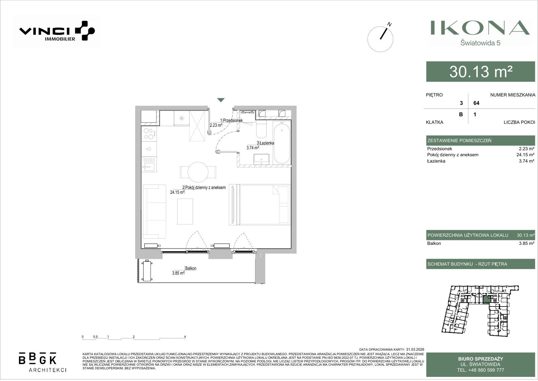 0 m² · Lokal A/M064