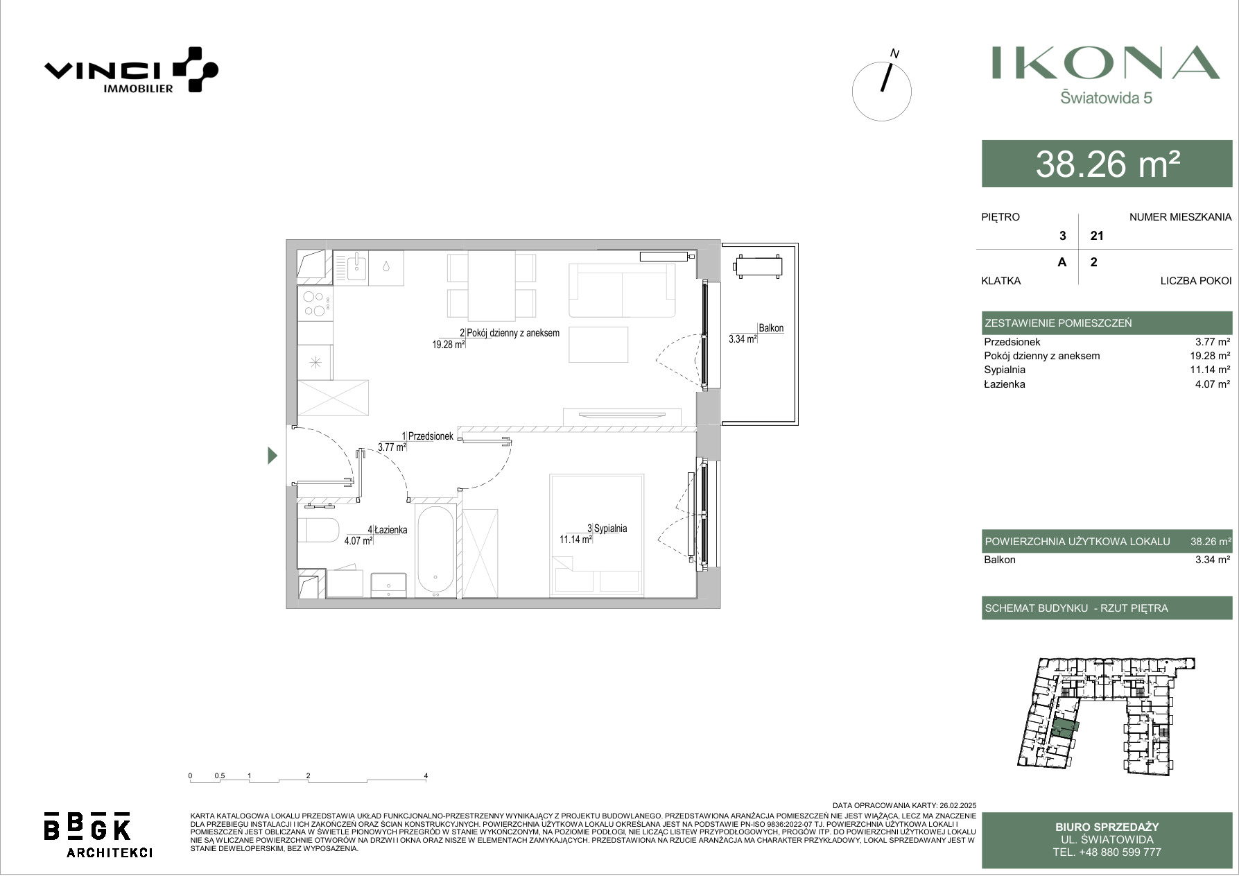 0 m² · Lokal M021