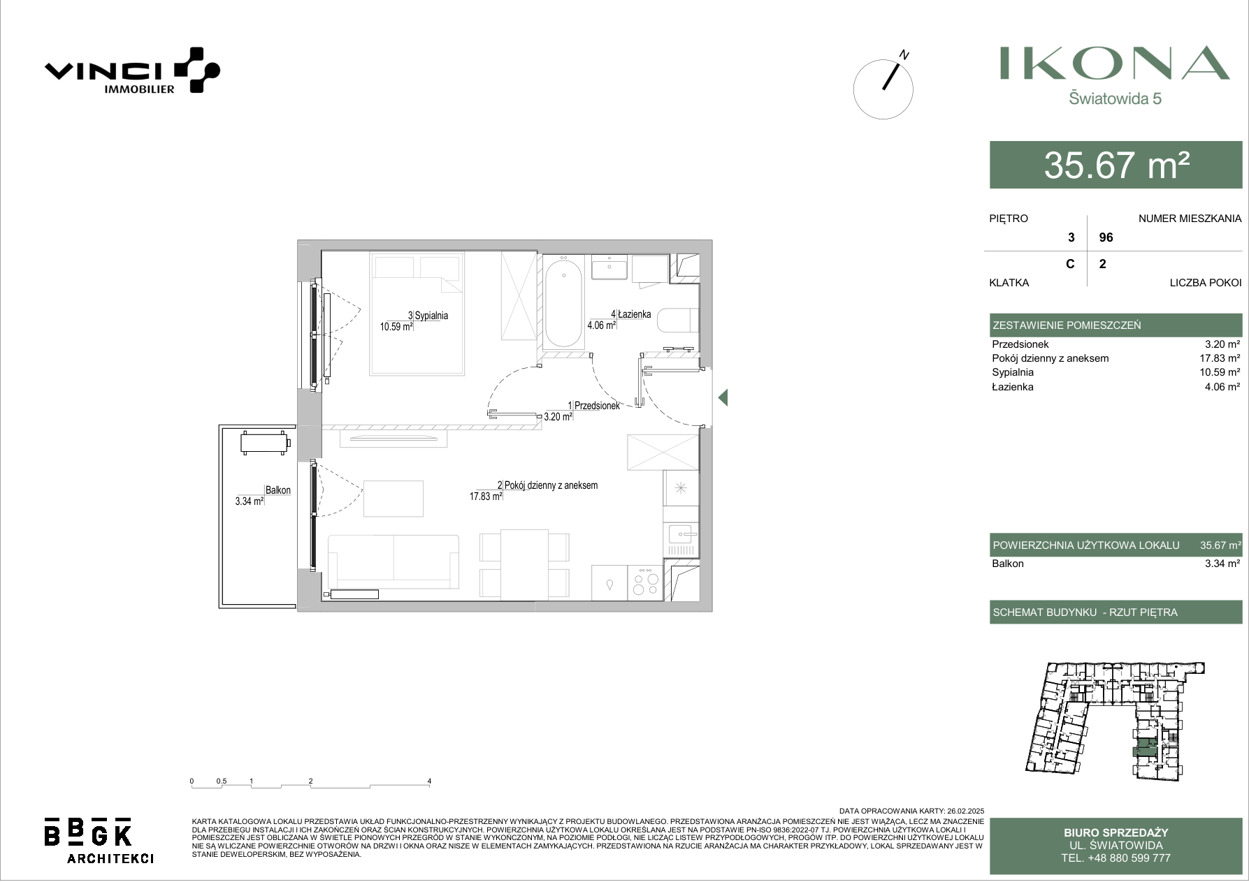 0 m² · Lokal M096