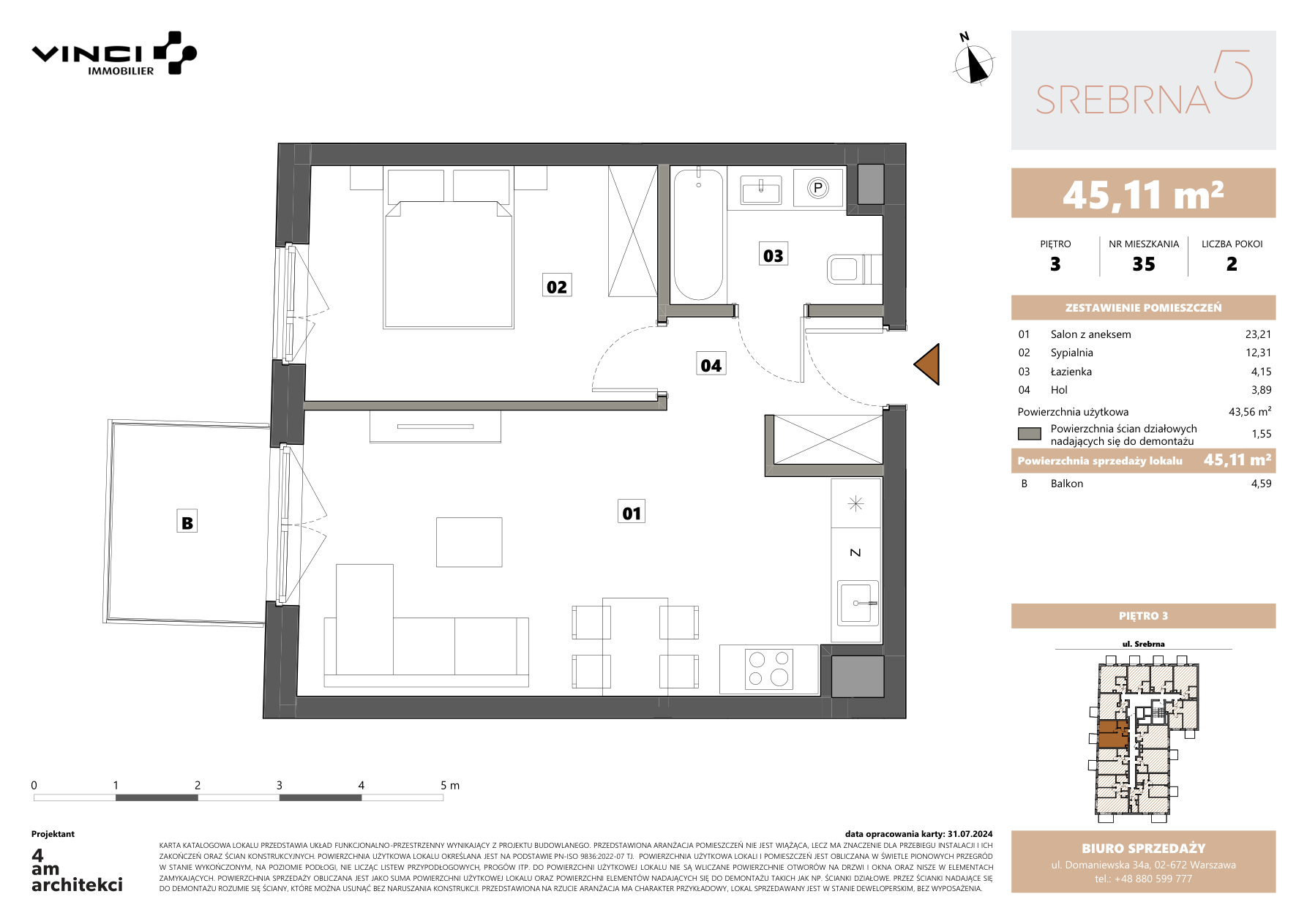 0 m² · Квартира 5/35